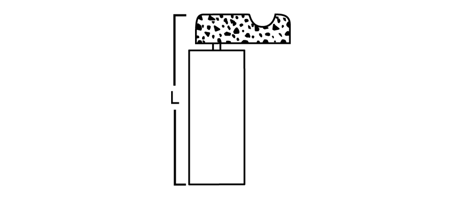 Porous HA Head with Malleus Slot, PTFE Shaft