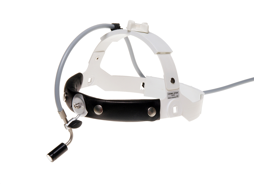 Head light with fiber optic cable